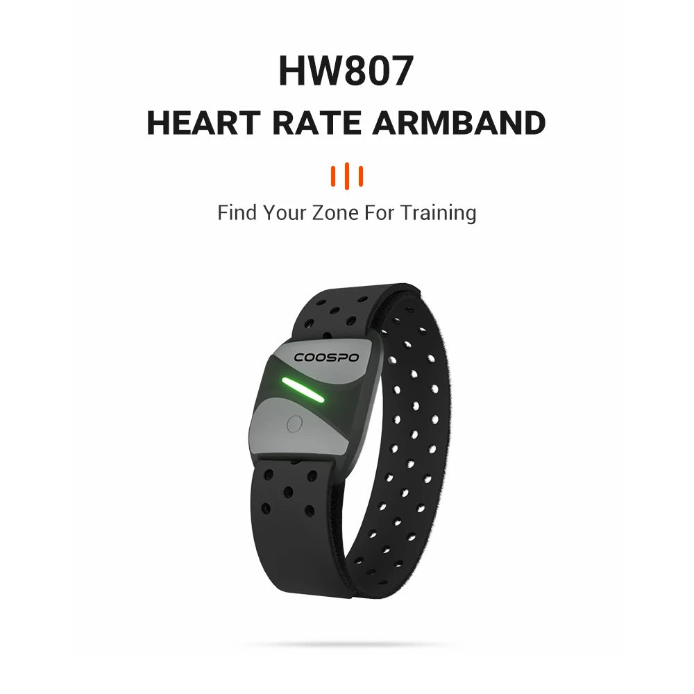 Heart Rate Monitor Armband HW807 | Bluetooth ANT+ Fitness Tracker Tidesmit