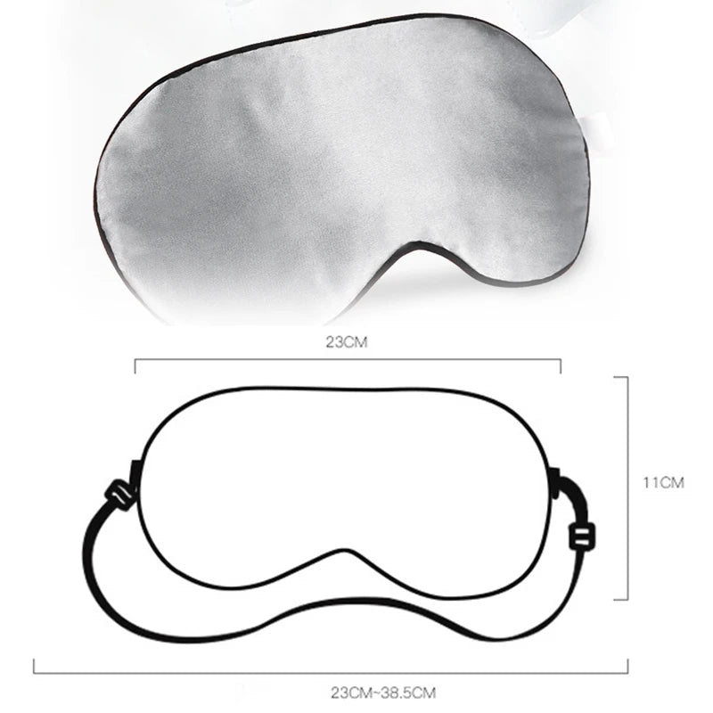 100% Natural Mulberry Silk Sleep Mask Soft and Comfortable Eye Patches Soft Blindfold Smooth Eye Mask Eyeshade Eye Cover Patch