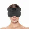 Bluetooth Sleep Headphones Eye Mask with Timer and White Noise Sleeping Mask with Speakers Cooling Fabric for Side Sleepers Black SK-29FD Tidesmit