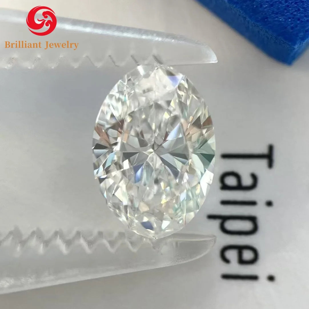 IGI GIA Certificate Oval 0.5ct 1ct 1.5ct 2ct 3ct 4ct 5ct 6ct Wholesale Lab Created Diamond HPHT CVD Lab Grown Diamond