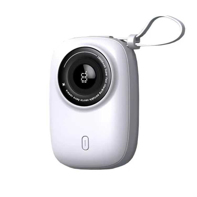 Power bank charger-22.5W Fast Charging Portable Mini Power Bank Type-C Input 10000 MAh Self-contained Cable Camera Friendly Mobile Power Supply Tidesmit