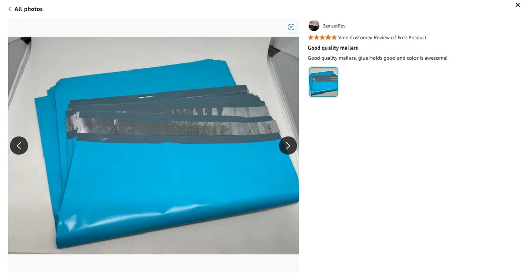 100 PCS 10x13 Inch Blue Eco-Friendly Poly Mailers Self-Adhesive Waterproof Tear-Resistant Shipping Bag 2 Day Delivery 5 Day