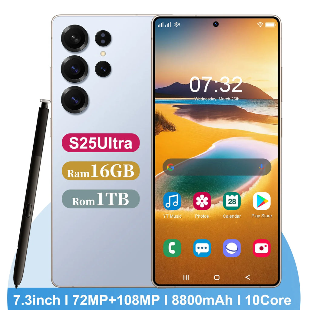 S25 Ultra 5G Smartphone 16GB RAM 1TB - Unlocked Mobile Tidesmit