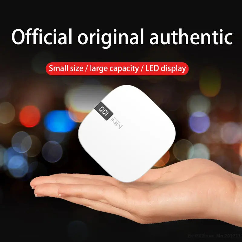 High Quality 10000mah Mini Battery Backup Power Bank Pour Telephone Portable Mobile Charger Led Display Powerbank for Cell Phone Tidesmit