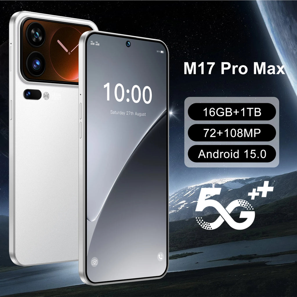 Android 15 5G Smartphone 7.3-inch 1TB 16GB RAM Unlocked Mobile Tidesmit
