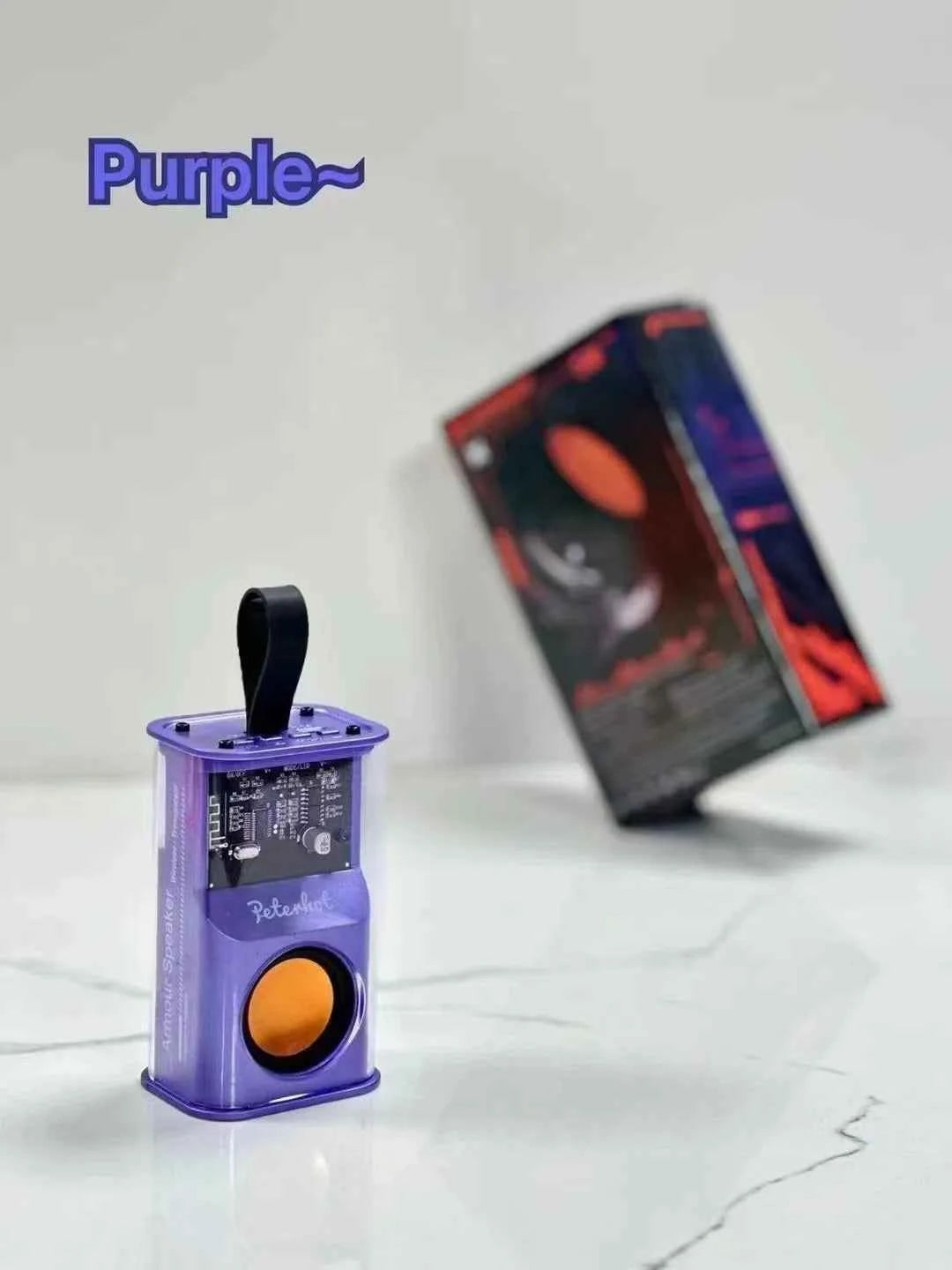 Manufacturer Direct Sales High Quality Wireless Bluetooths Mini Car Speakers Outdoor Stereo Waterproof BT Speaker Purple plastic My Store