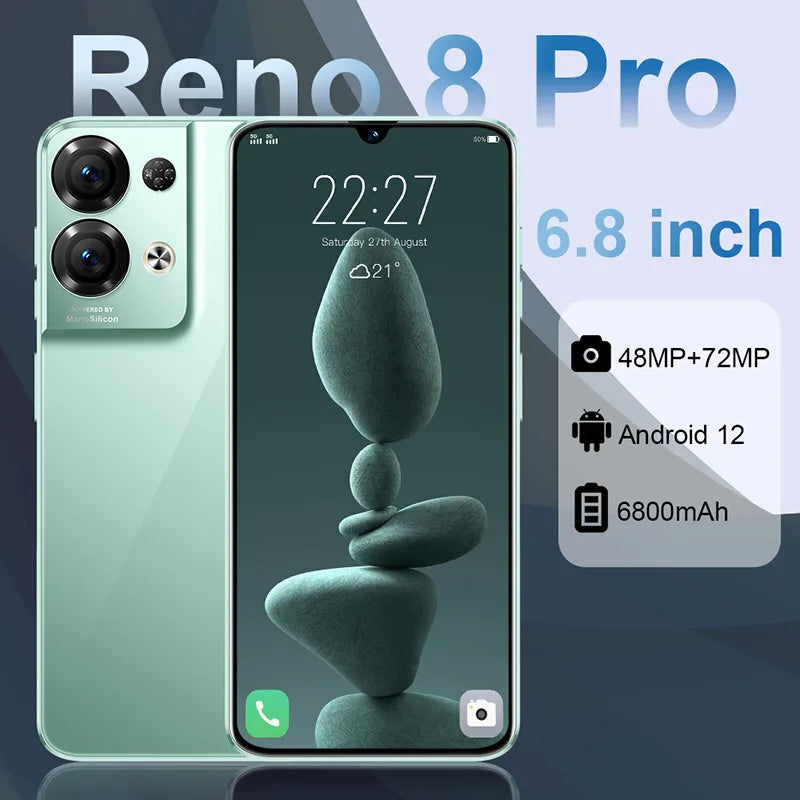 Reno 8 Pro 5G Smartphone 1TB 16GB RAM Unlocked Dual SIM Tidesmit