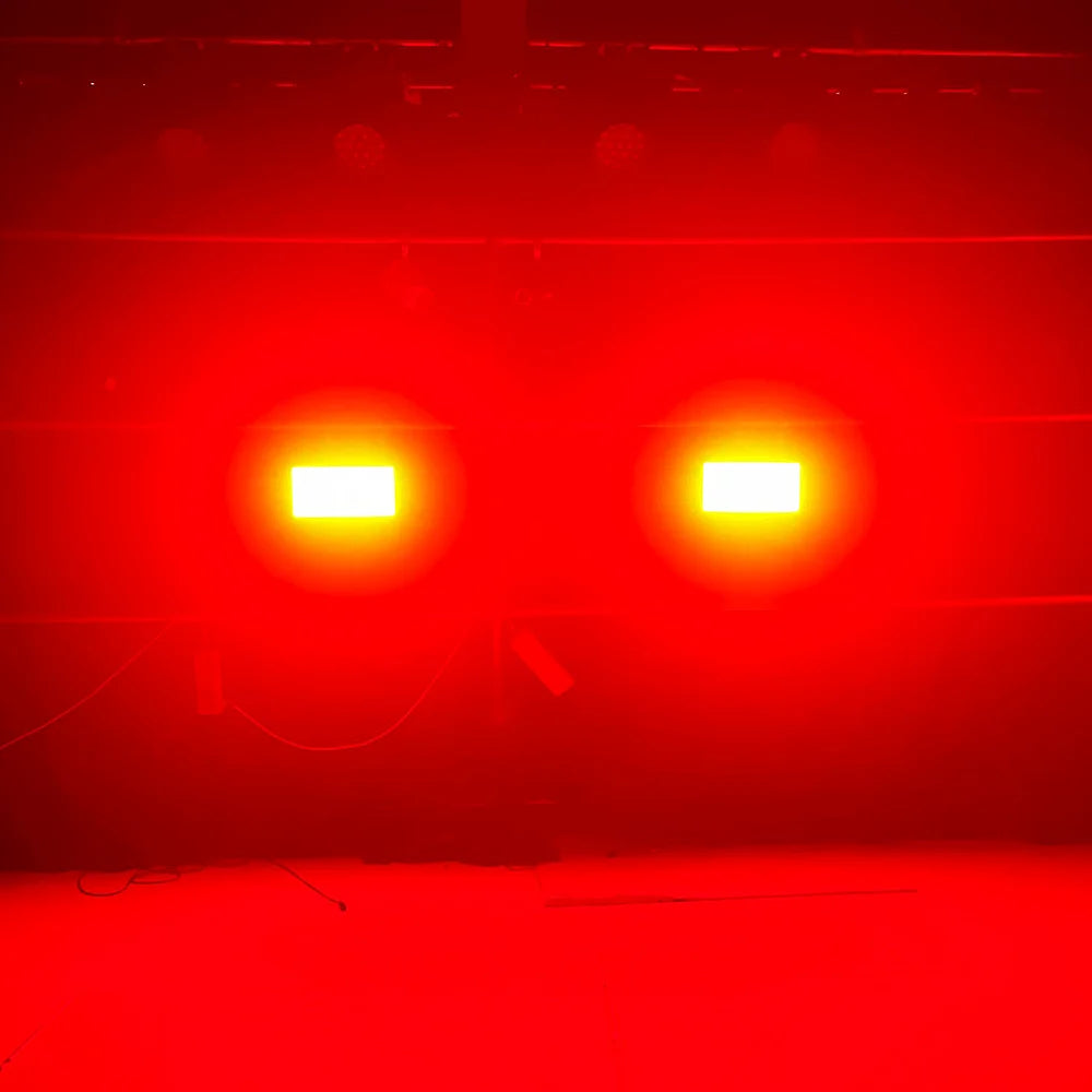 2PCS  200W LED Strobe Light Super Bright RGBW 4in1 48 Partition White 8000K DMX  Dj Wash Bar Strobe Stage Lighting Effects