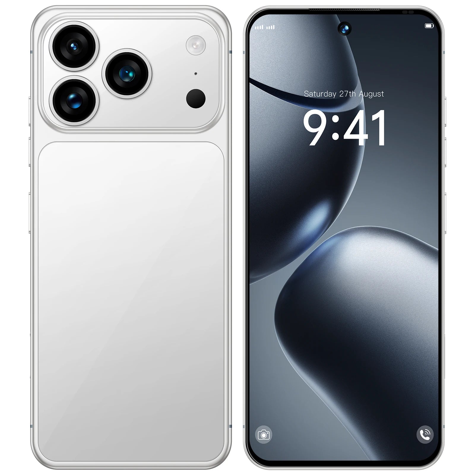 2025 I17 17 Pro Max 5G smartphone with 7.3-inch 144Hz display, 108MP camera, and 16GB RAM 1TB storage
