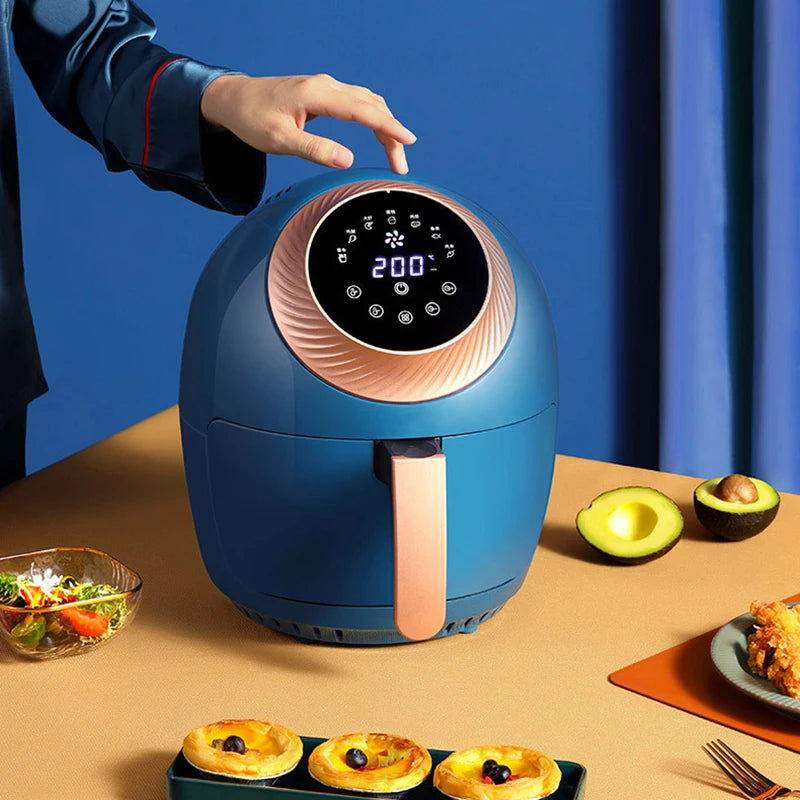New Type Multi-Function 3.5L Air Fryer Household  Smoke-Free No-oil Electric Fryer Intelligent Set Timing Fryer