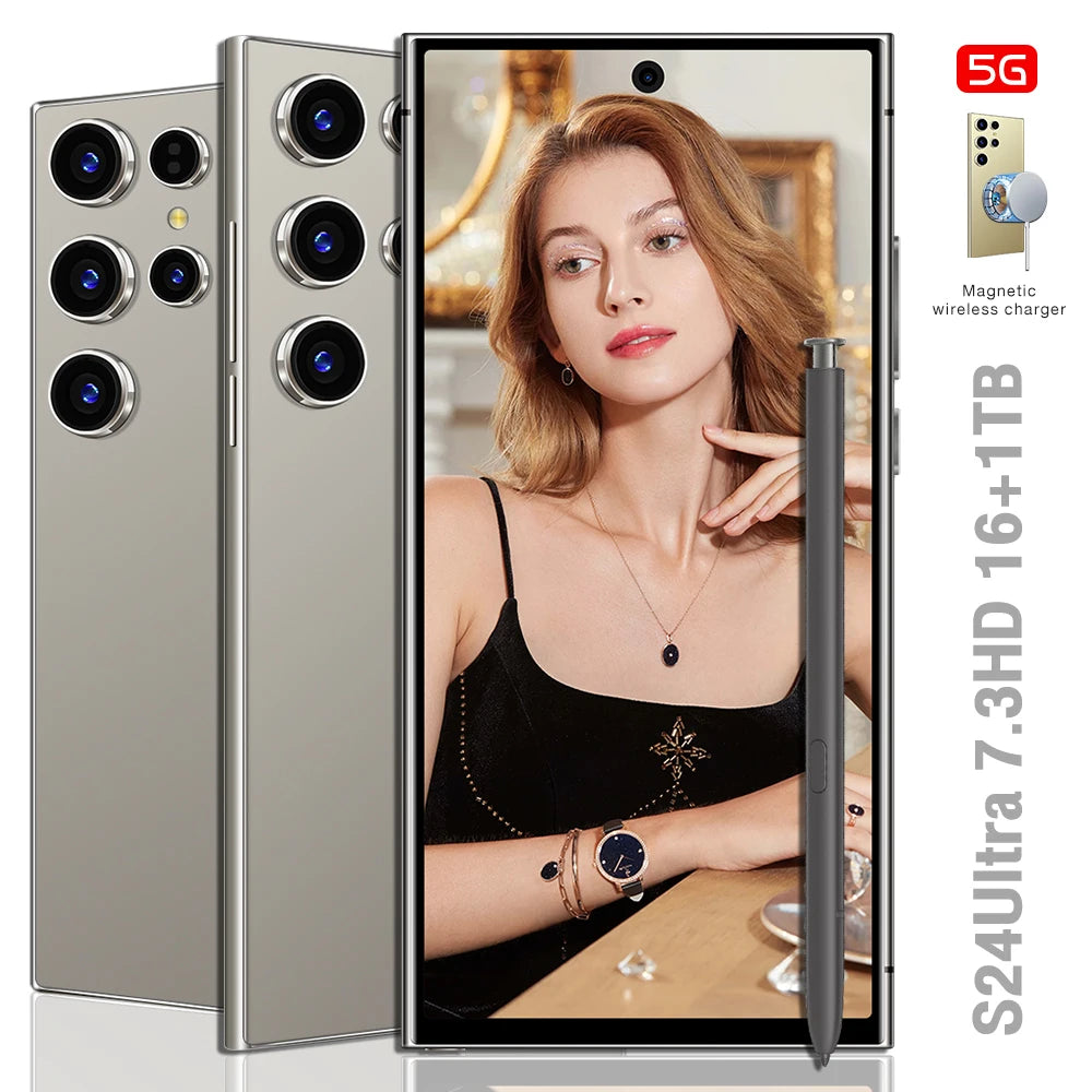 Hot Selling S24 ULTRA Original 16GB+1TB 50MP+108MP Multi Function Full Screen Mobile Phones 5g Mobile Smart Phone - Tidesmit