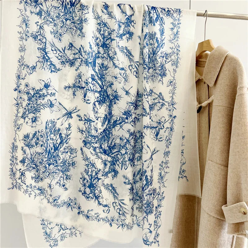 New Designer Warm Soft Pashmina Neck Scarves Shawl Blanket Water Soluble Lambs Luxury Wool Scarf