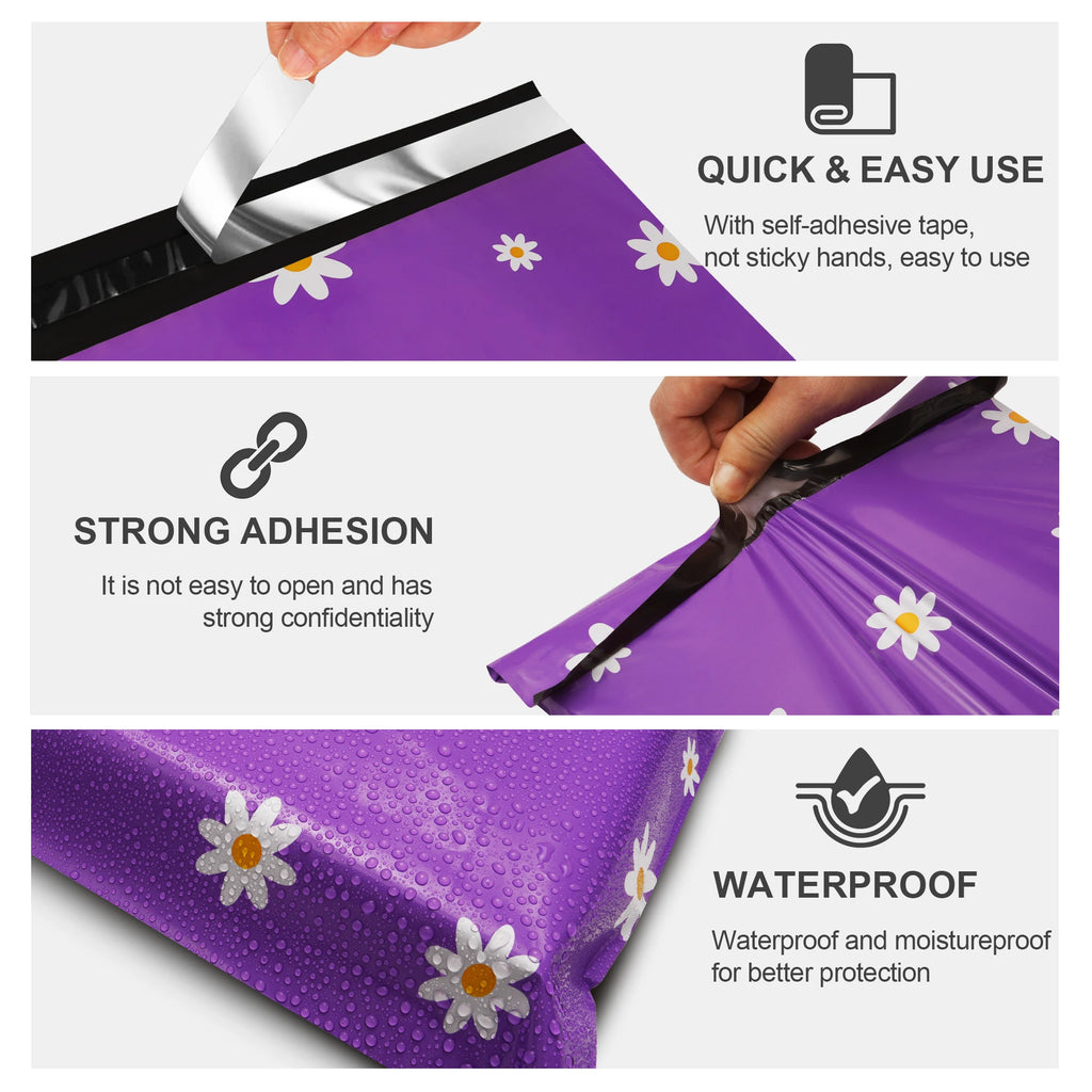 Waterproof and Tear-Resistant Shipping Bags for Clothing, Cute Mailing Envelopes with Self-Seal Printed Packaging Bags