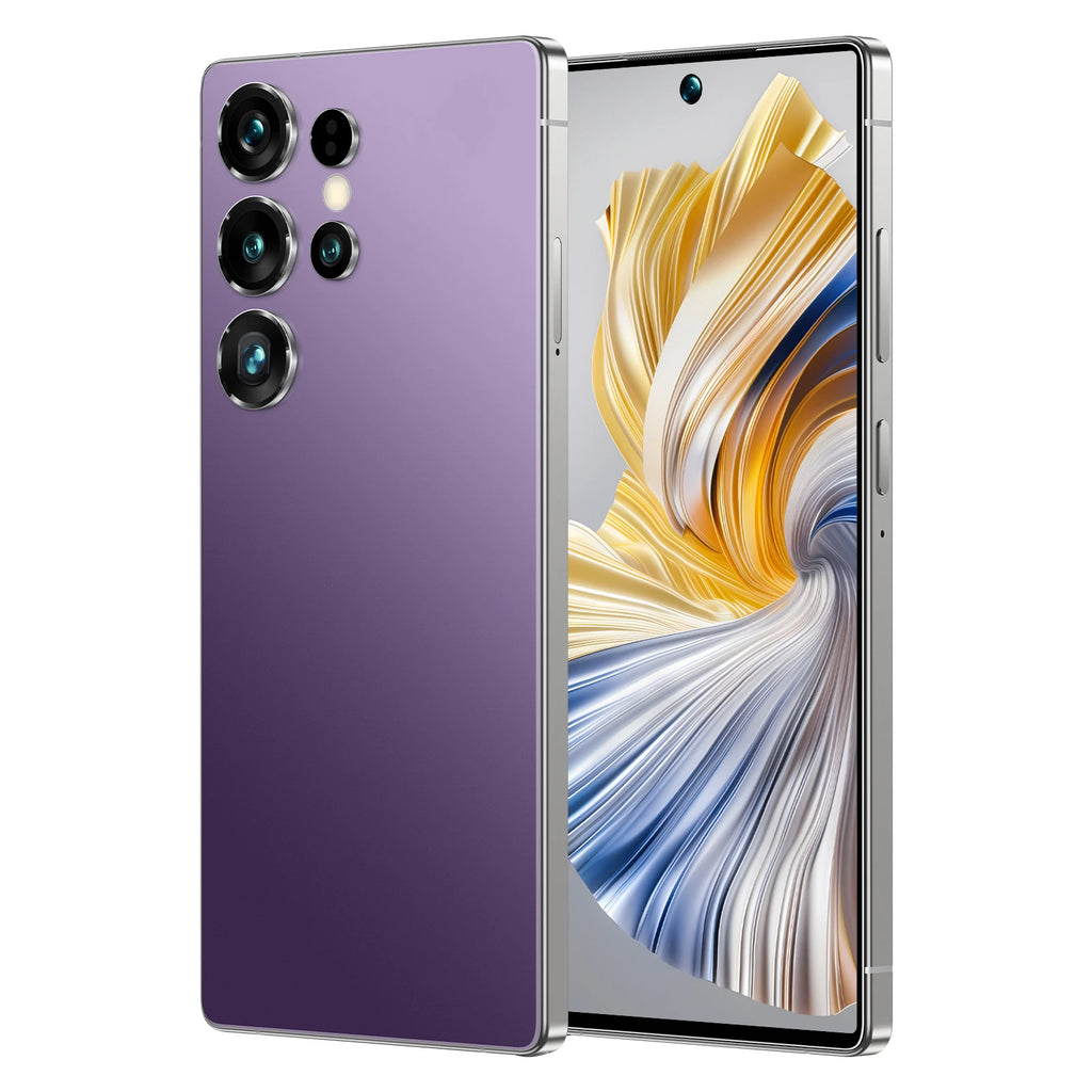 ULTRA 5G S25 EU Global Version Smartphone with 7.3 Inch HD Screen 12GB+512GB RAM 108MP Rear Camera Dual SIM for Gaming Used