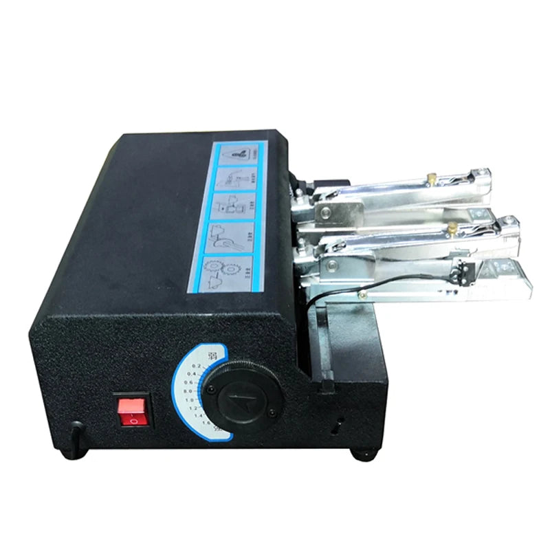Three Heads Semi Automatic Electric Staple Free Stapler for Plastic Repair 24/6 Hard Paper/ Skin Blister Card Binding Machine