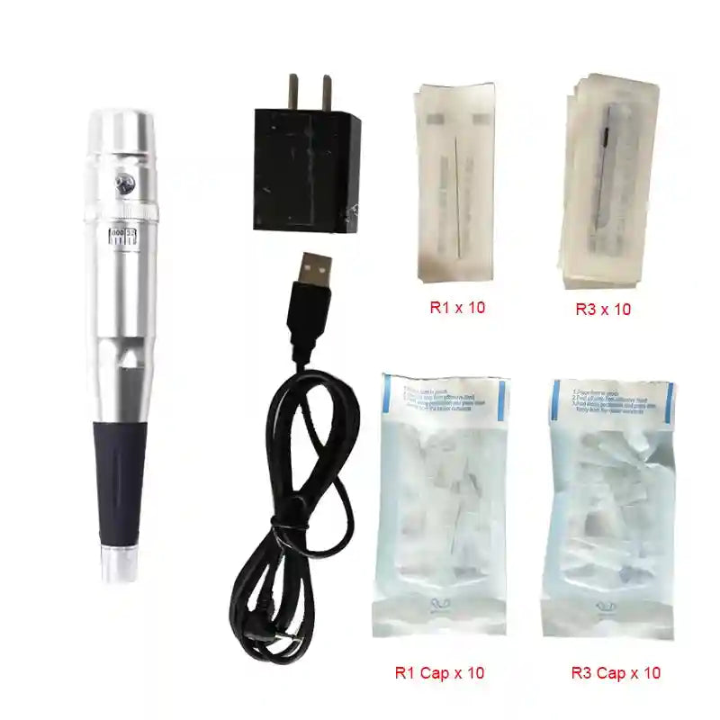 Tidesmit PMU Machine for Permanent Makeup - Precision Lip & Brow Pen Permanent Makeup Machines Silver Tidesmit