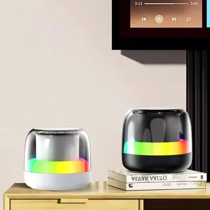 Portable Mini Bt5.3 Wireless Speaker Type-c Charging Rgb Outdoor Music Speaker Support Tf Card mix plastic None My Store