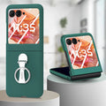 Ring Anti-Fall Promotional 2025 New Model Mobile Back Cover and Screen Protector Bulk Cell Phone Case for Motorola Razr 50 Ultra Green (With Steel film) OPP Bag Tidesmit