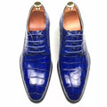 Luxury Genuine Crocodile Leather Shoes Men Genuine Leather Business Shoes High Quality Goodyear Handmade Alligator Dress Shoes