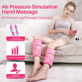 Leg Massager for Circulation - Air Compression Calf Relief Device Relaxation Treatment Pink Tidesmit