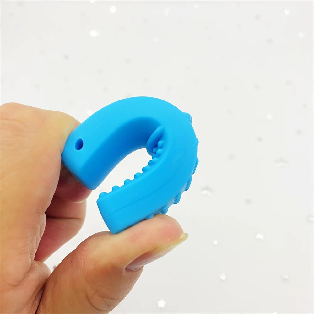 Baby Silicone Teethers BPA Free Babi Food Grade Pendant Pacifier Clips Necklace DIY Baby Teething Toys Therapy Tools for Autism