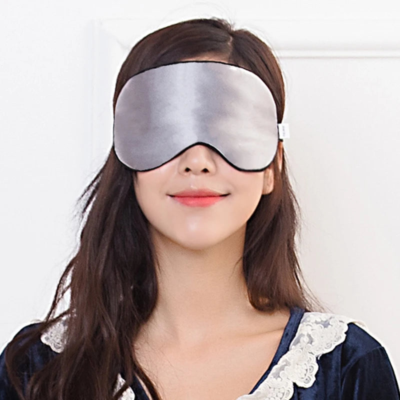 100% Natural Mulberry Silk Sleep Mask Soft and Comfortable Eye Patches Soft Blindfold Smooth Eye Mask Eyeshade Eye Cover Patch