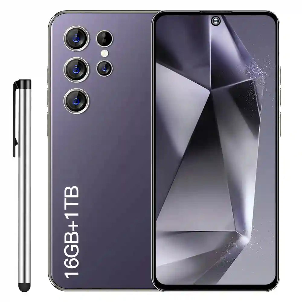 Tidesmit 5G Smartphone, 16GB RAM, 1TB Storage, 7.0 Inch Display Purple 16g 1TB Tidesmit