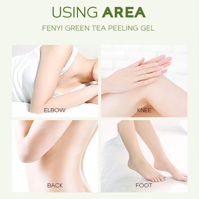 Facial Exfoliating Peeling Gel | Deep Pore Cleansing with Green Tea Scrubs Treatments Tidesmit