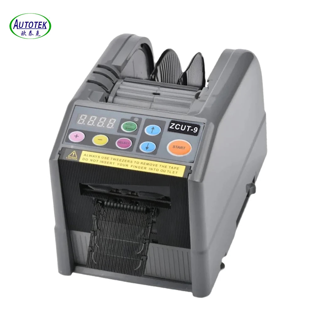 Autotek Wholesale ZCUT-9 6-60mm Width Automatic Tape Dispensers Packing Non Adhesive Electrical Tape Cutter Machine