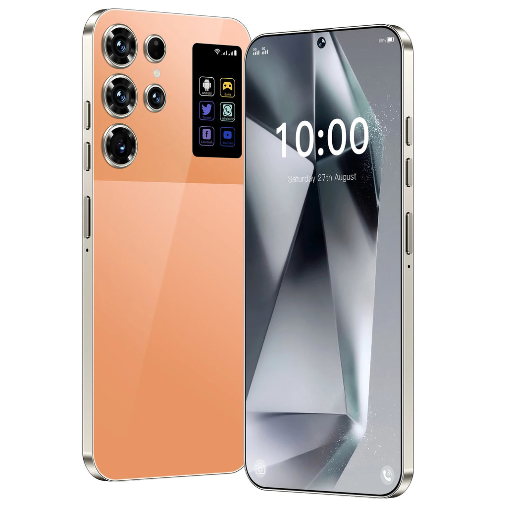 Tidesmit S26 Ultra smartphone featuring 7.3 inch OLED 120Hz display 108MP camera and Snapdragon 800 processor