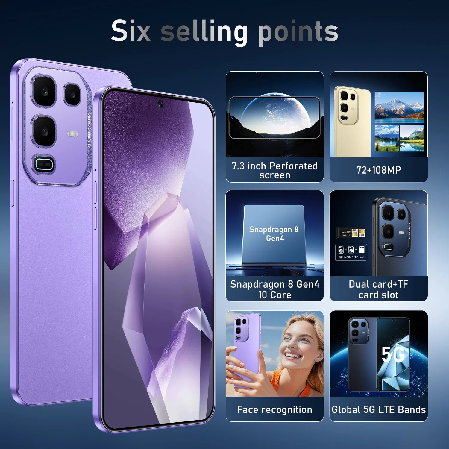Close-up of Tidesmit Note 50 Pro 5G showing sleek metallic frame, tactile side buttons, and refined port design.