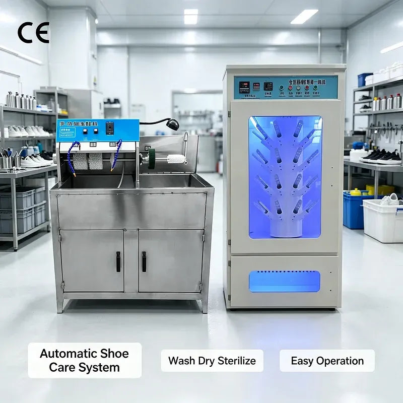 Commercial Shoe Washer and Dryer Machine with Custom Support