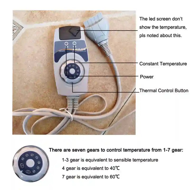 Electric Massager Controller for Jade Tourmaline Wellness Rugs Massage Cushion Tidesmit