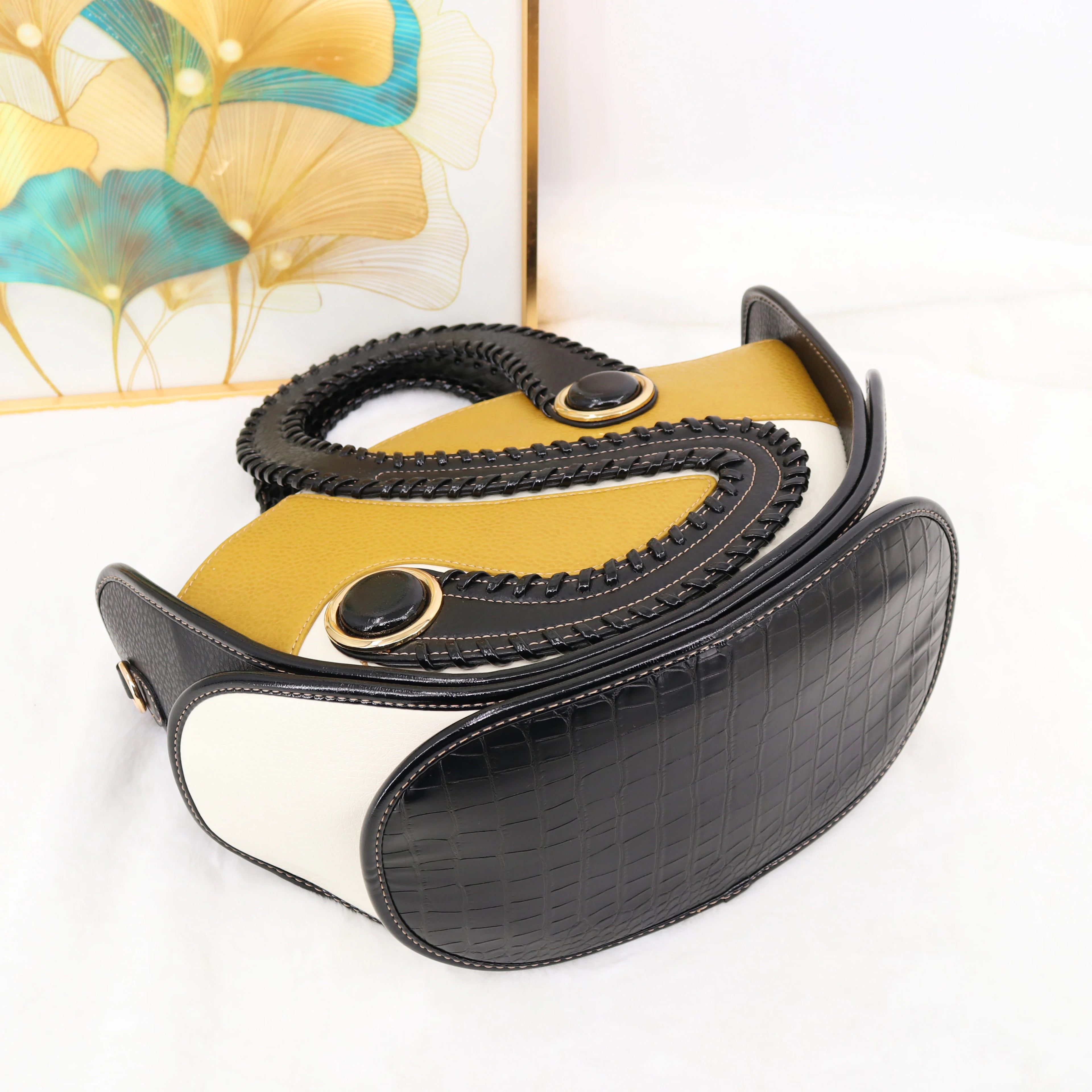 Top Products Fashion Women's Handbag Unique Design Ladies Bag Large Capacity Personality Ladies Bag Set of Two Luxury Bags 39 cm