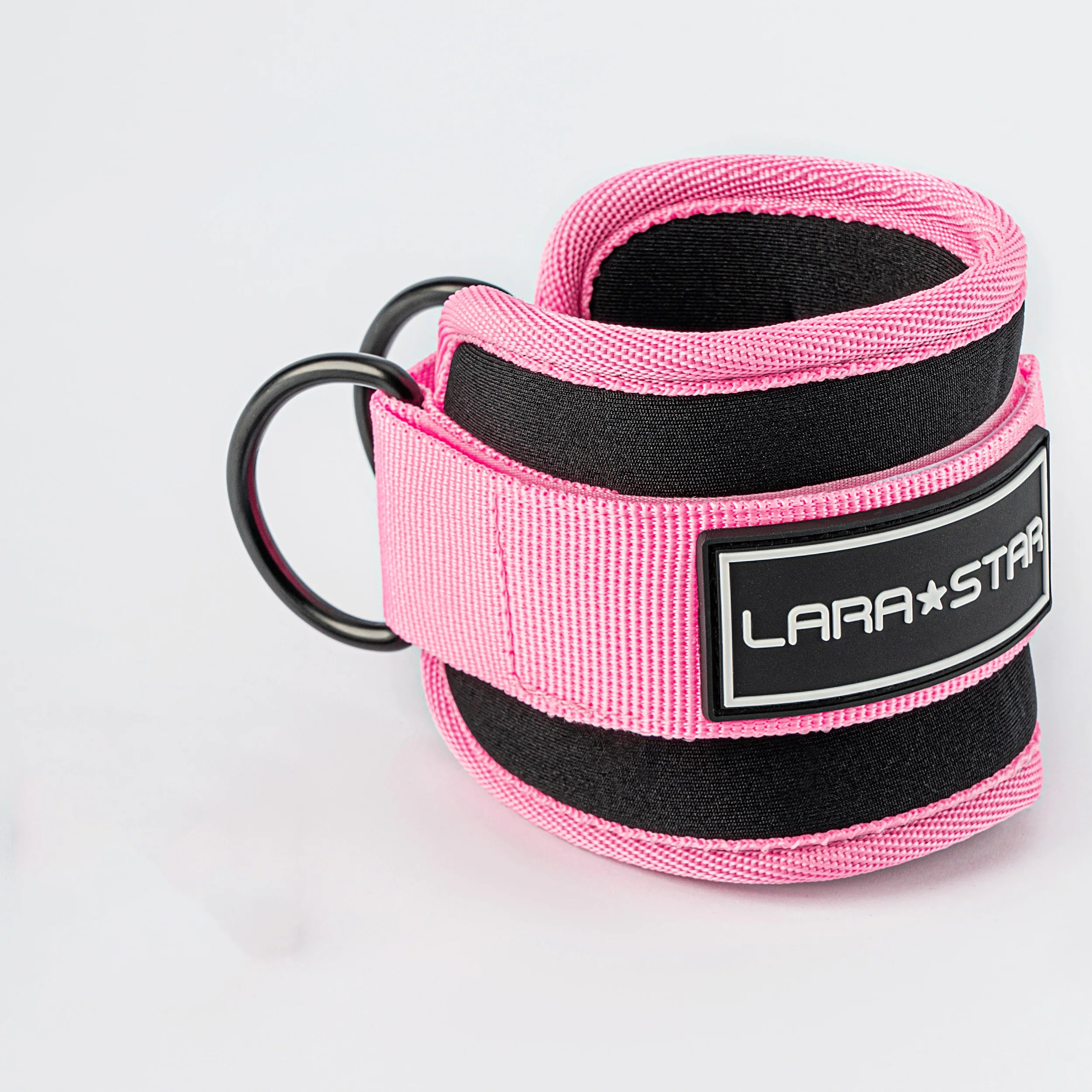 LS0124 Gym Accessories Bodybuilding Gym Ankle Straps Wraps for Cable Machine Neoprene Padded Gymnastics Ankle Cuffs Production Pink One Size Tidesmit