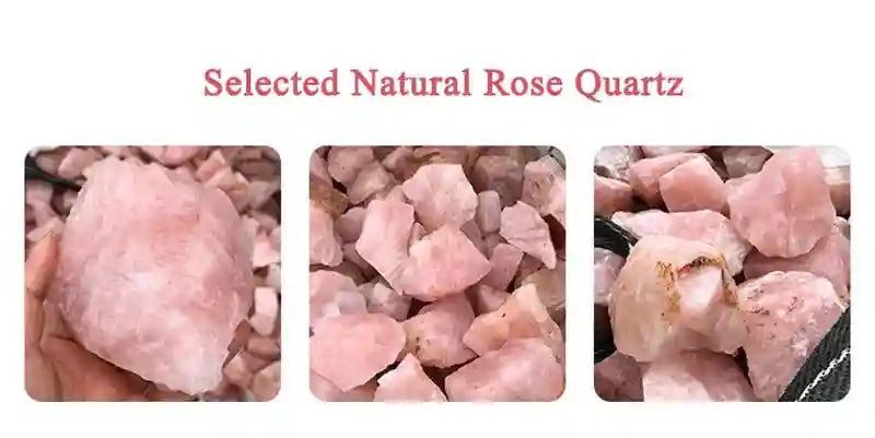 Rose Quartz Face Roller and Gua Sha Set - Premium Facial Massage Tool Massage Roller Tidesmit