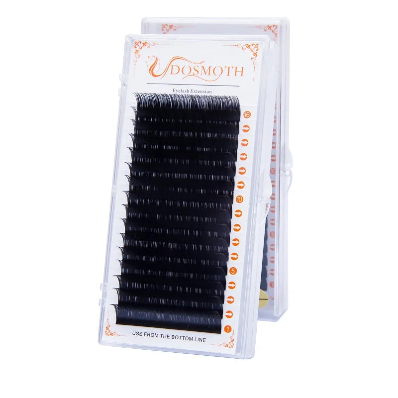 DOSMOTH- Soft Eyelash Extension, Individual Lashes,Faux Mink Eyelashes, False Eyelash, 16Rows Thickness, 0.03 to 0.20 C
