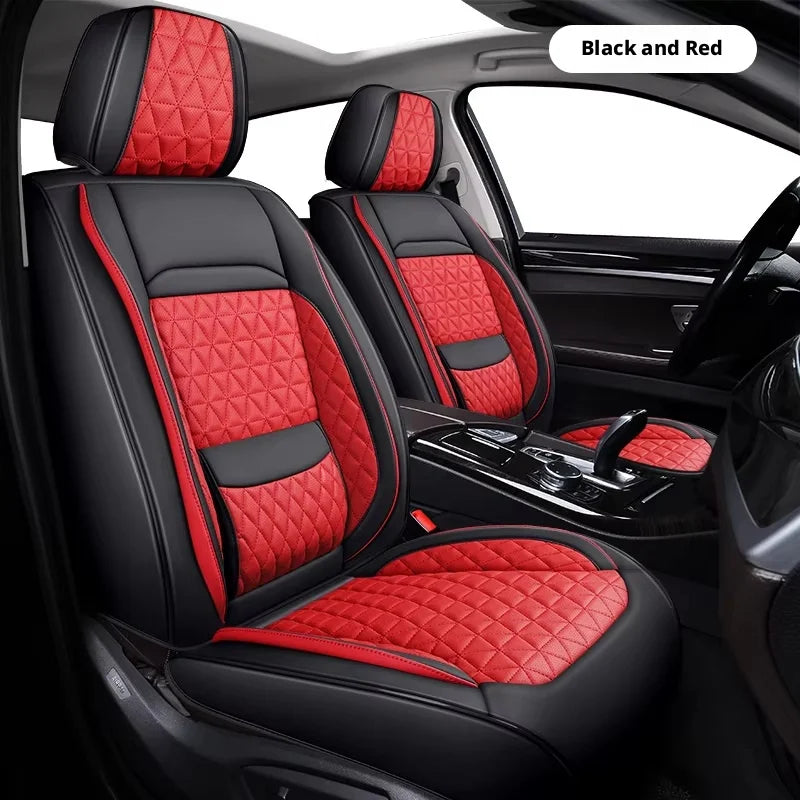 LC High End Thick Napa Leather 5 Seaters All-Season Protective Luxury Universal Car Seat Covers Fit Pickups for 50