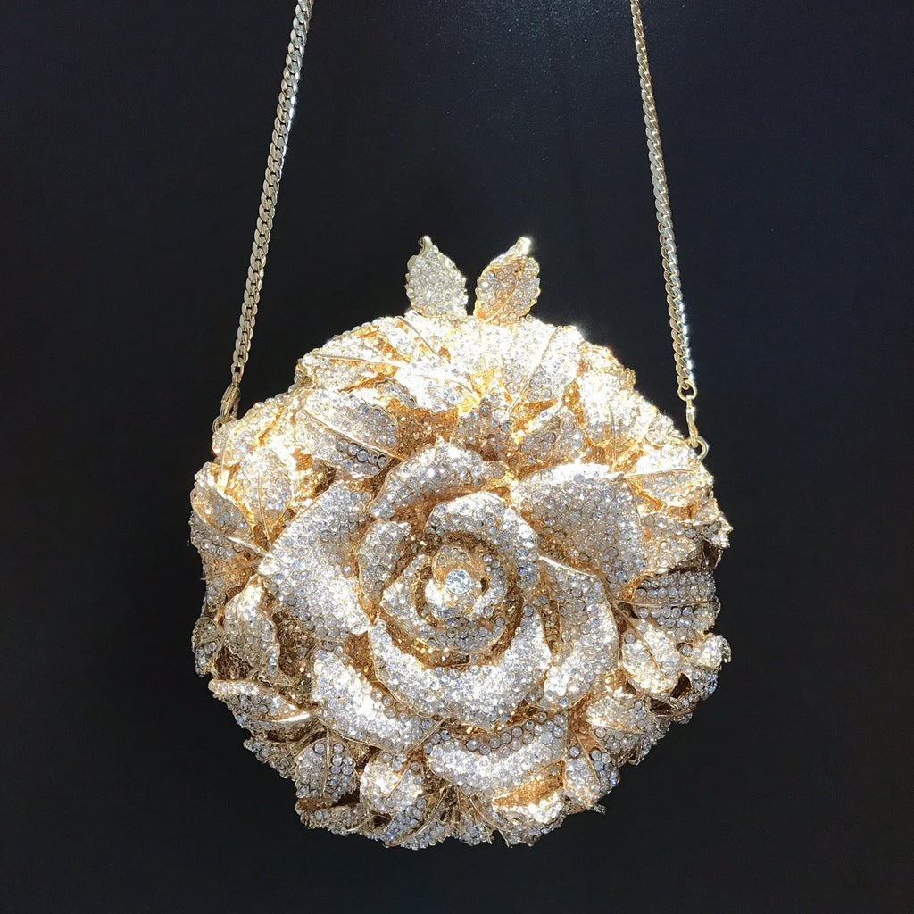 New Product Factory Designer Supplier Women Handbags Flower Luxury Clutch Bag Handbags Wedding Party Evening Bag