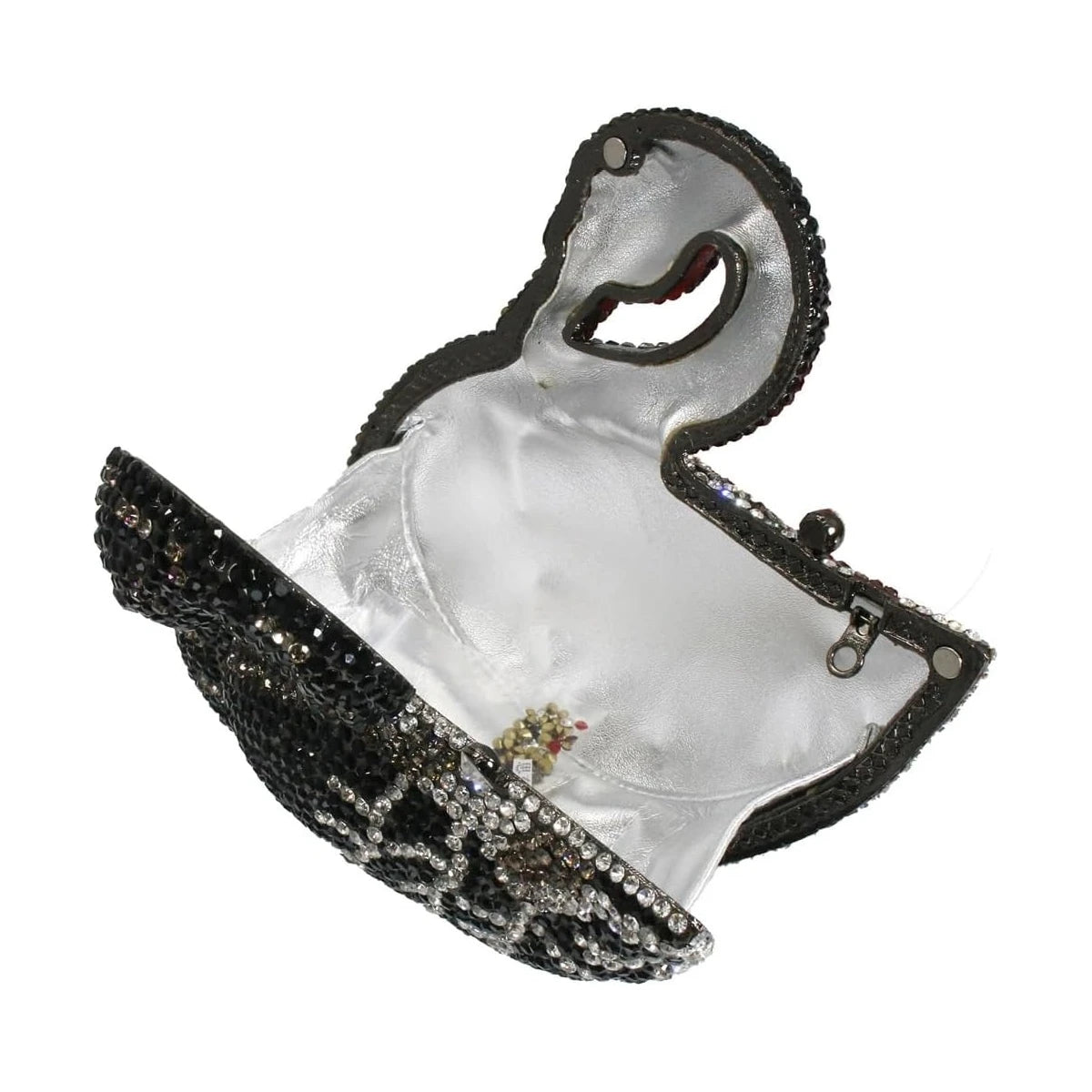 Women Classic Luxury Swan Rhinestone Fashion Evening Clutch Elegant Crystal Handbag Bridal Wedding Purse for Prom Cocktail Party