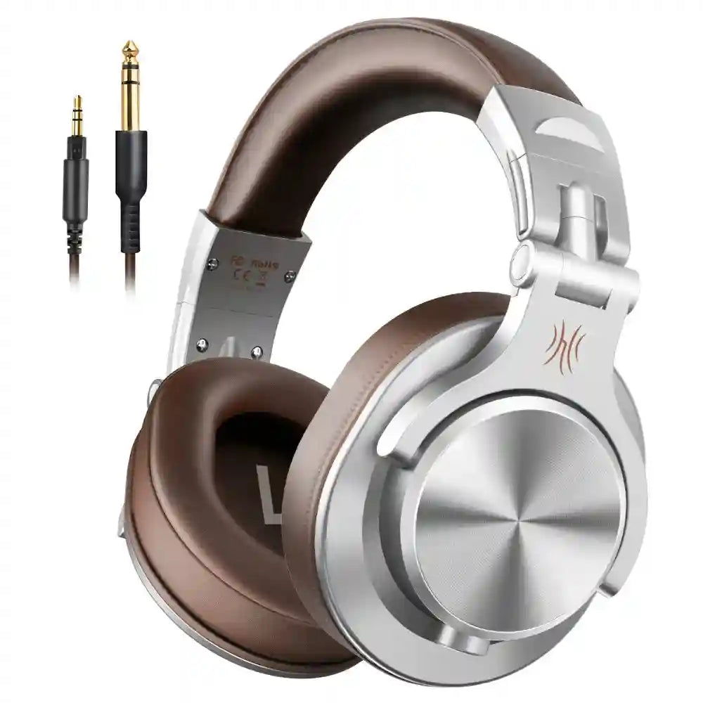 Wired Over-Ear Headphones with Mic - Studio Monitor Stereo Sound Tidesmit