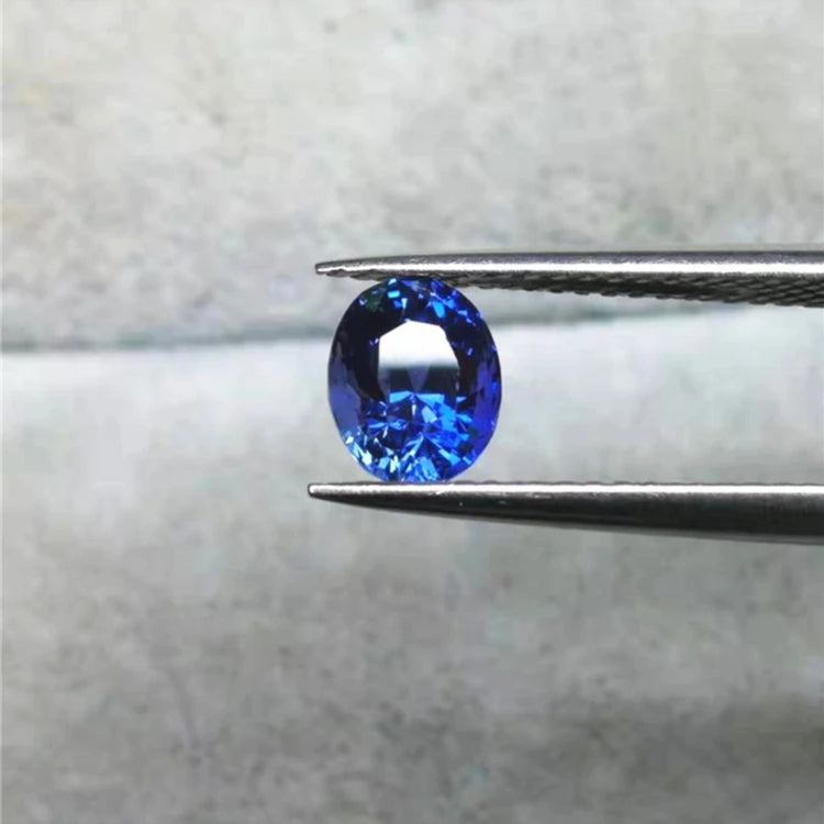 Jewelry Factory Wholesale Rare Gemstones 1.28ct Sri Lanka Natural Unheated Blue Sapphire Loose Stone