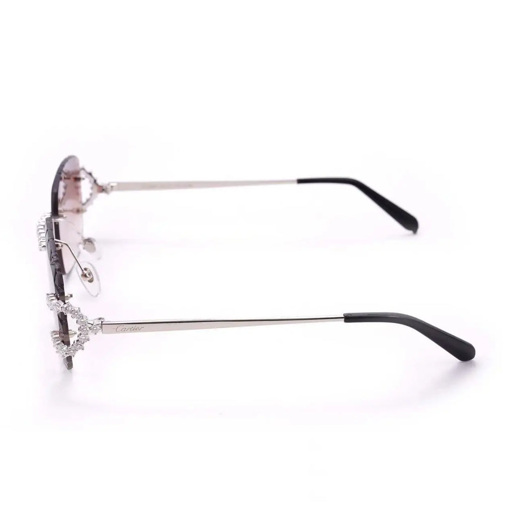 925 Silver D-Color Moissanite Diamond High-End Trendy Glasses Luxury Street Photography Punk Hiphop Fashion Men Women Sunglasses