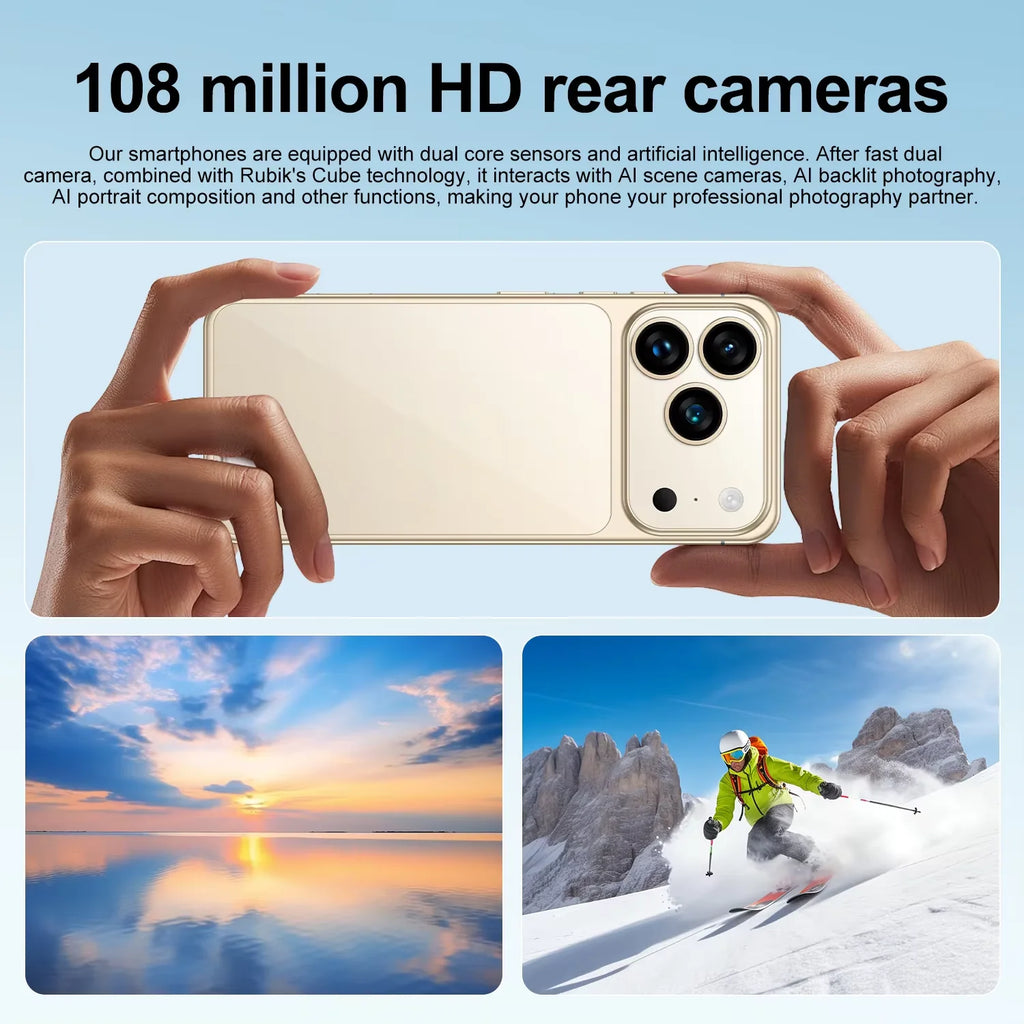 Tidesmit 5G Smartphone 16GB RAM 1TB Storage 6.9 Inch AMOLED Display Tidesmit