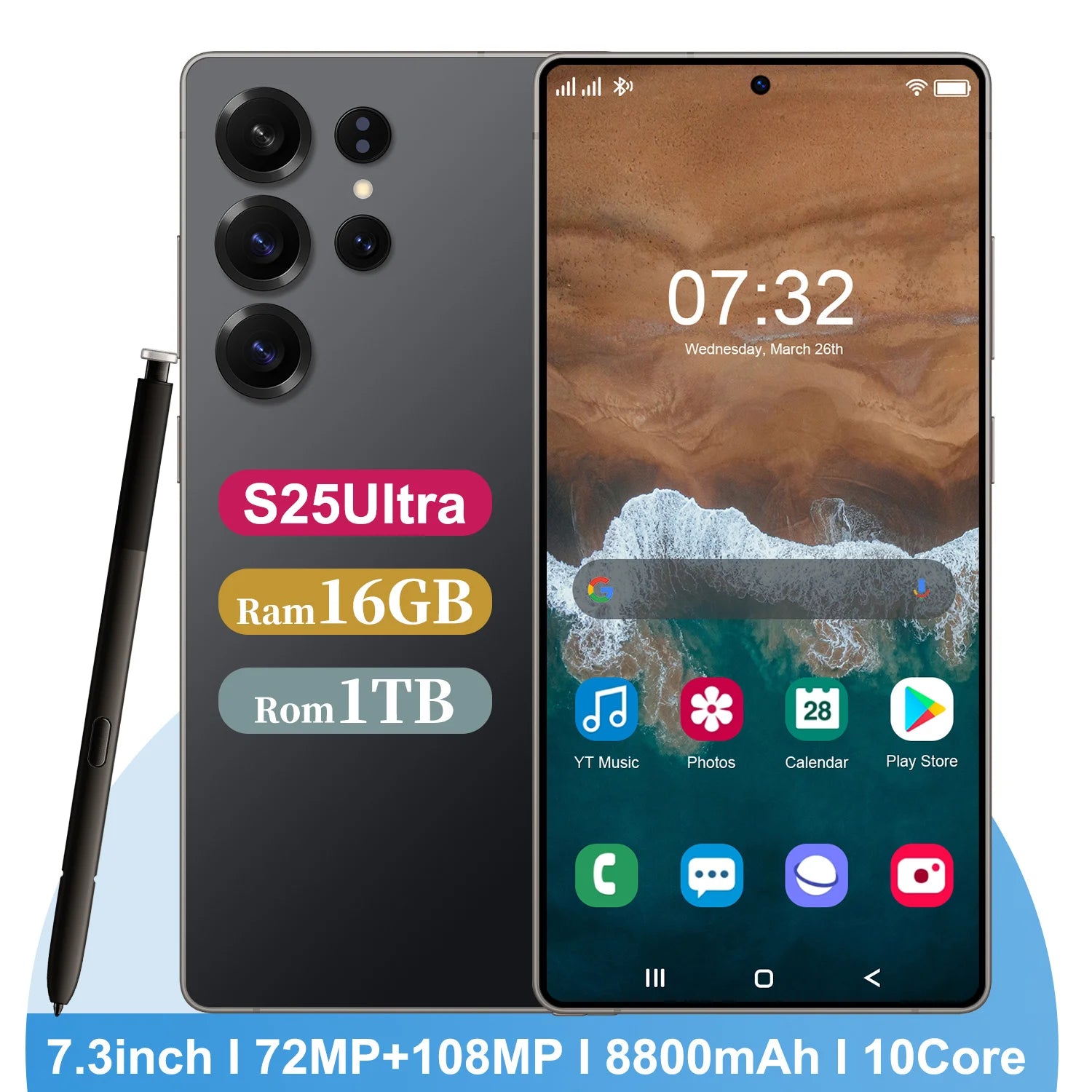 S25 Ultra 5G Smartphone 16GB RAM 1TB - Unlocked Mobile Tidesmit
