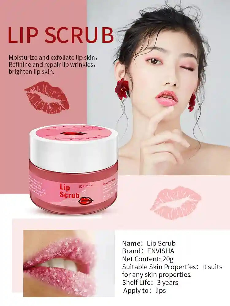 Sugar Lip Scrub Exfoliator for Smooth Lips - Organic Mint by Tidesmit Lip Care Tidesmit