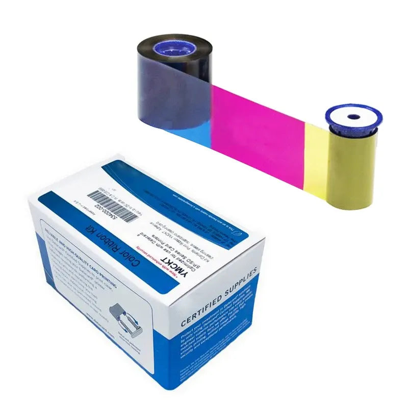 YMCKT print ribbon roll with cardboard box, color barcode printer ribbon