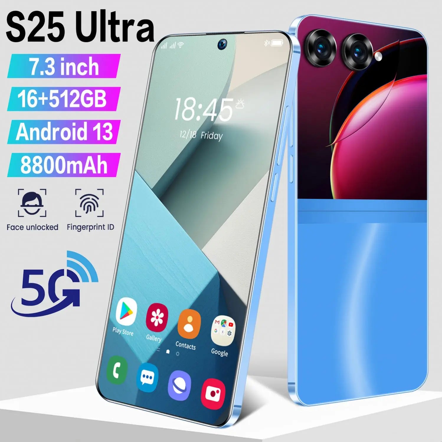 S25 Ultra 5G Smartphone 16GB RAM 512GB - Dual SIM Unlocked White Tidesmit