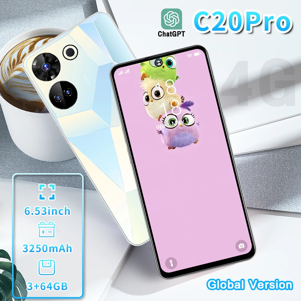 Popular Smart Phone C20pro Android Lock Screen Positioning Dual Card Dual Smart Touch Phone - Tidesmit