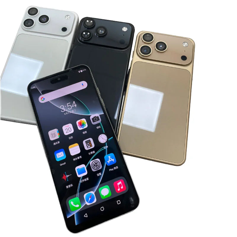 Tidesmit I17 Pro Max 7.3 inch smartphone with 108MP camera and 7800mAh battery in sleek modern design
